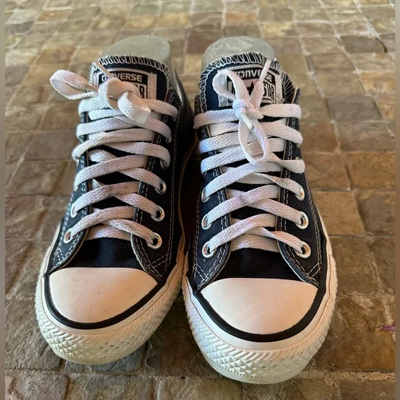 Converse navy and White Low Top Sneakers - Picture 7 of 10